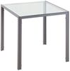 HOMCOM Esstisch Esszimmertisch für 4 Personen (Glastisch, 1-St, Küchentisch), für Küche, Esszimmer, Grau, 75 x 75 x 75 cm Bild 2