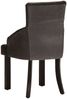 vidaXL Esszimmerstühle 2 Stk. Schwarz Echtes Ziegenleder 288290 Bild 5