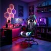HOMALL Gaming-Stuhl mit LED,Ergonomisch,Fußstütze,computerstuhl,gaming stuhl mit massage, Ergonomischer Bürostuhl,Kopfstütze und Lendenstütze Bild 2