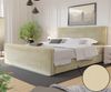 Boxspringbett Schlafzimmerbett CELES 120x200cm Stoff Monolith Creme Bild 2
