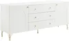 Vente-unique - ALOBARA Sideboard Holz, Platte Weiß - B 40 cm x H 75 cm x L 180 cm Bild 3