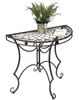 Tisch Halbrund Wandtisch 96000 Beistelltisch Metall 80 cm Gartentisch Halbtisch Halbrundtisch Wandkonsole Konsole Wand Bild 5