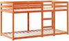 vidaXL Etagenbett mit Dach Wachsbraun 90x190 cm Massivholz Kiefer 3282046 Bild 5