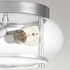 Quoizel QZ-TRILOGY-F-S-BATH Badezimmerleuchte Trilogy E27 40W IP44 Stahl, klares Glas; Chrom poliert L:30. 5cm B:30. 5cm Ø30. 5cm dimmbar Bild 2