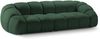 Micadoni Sofa Diana 4-Sitzer Strukturierter Samtstoff Grün Bild 2