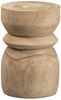 Hocker Bikkel aus Paulowniaholz, skandinavischer Stil, rund, natur, robust und vielseitig Bild 5