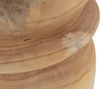 Hocker Bikkel aus Paulowniaholz, skandinavischer Stil, rund, natur, robust und vielseitig Bild 3