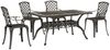 vidaXL 5-tlg. Garten-Essgruppe Bronzen Aluminiumguss 3216316 Bild 2