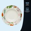 KHG 2er Set Pastateller, extra groß mit 30cm Durchmesser in Besteck Print, perfekt für Gastro und Zuhause, hochwertiges Porzellan, Suppenteller, Salatteller, Spülmaschinengeeignet Bild 2