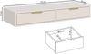 Selsey 'Vena' Schminktisch mit 2 Schubladen, weiß, ca. 40 x 110 x 17 cm Bild 5