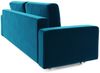 Sofa 3-Sitzer BELANO mit Schlaffunktion Türkis Bild 2