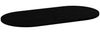 vidaXL Tischplatte Dunkelbraun 100x50x2 cm Massivholz Eiche Oval 4009078 Bild 4