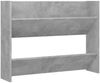 vidaXL Wand-Schuhschrank Betongrau 80x18x60 cm Holzwerkstoff 806749 Bild 2