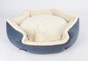 Hundebett Cord/Plüsch Ø 65 cm – gemütliches rundes Haustierbett für kleine und mittelgroße Hunde, weich gepolstert, rutschfest und ideal als Schlafplatz im Wohnbereich oder unterwegs Bild 2
