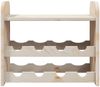vidaXL Weinregal mit Oberplatte 43x25x37 cm Massivholz Kiefer 4007556 Bild 5