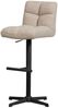 Barhocker Vinny Bouclé-Stoff, modern höhenverstellbar drehbar, Sand, schwarzes Metallgestell Bild 5