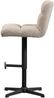 Barhocker Vinny Bouclé-Stoff, modern höhenverstellbar drehbar, Sand, schwarzes Metallgestell Bild 4