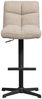 Barhocker Vinny Bouclé-Stoff, modern höhenverstellbar drehbar, Sand, schwarzes Metallgestell Bild 3