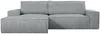 Vente-unique - AMELIA Sofa SamtStoff Grau - B 167 cm x H 85 cm x L 267 cm Bild 2