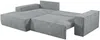 Vente-unique - AMELIA Sofa SamtStoff Grau - B 167 cm x H 85 cm x L 267 cm Bild 4