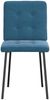 vidaXL Esszimmerstühle 2 Stk. Blau Samt 4101067 Bild 4