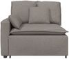 vidaXL Modulares Sofa Endmodul mit Armlehne Kissen Taupe 100 cm 4104392 Bild 3