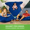 Green Bean® Outdoor Sitzsack, waschbar & wetterfest, Polyester-PVC-Stoff, Blau, 120x160 cm, 270 Liter Bild 3