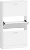 vidaXL Schuhschrank Hochglanz-Weiß 59x17x108 cm Holzwerkstoff 342530 Bild 2