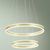 Fabas Luce 3743-45-225 LED Pendelleuchte Palau 2 Ringe gold 3000K Bild 2