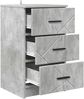 vidaXL Nachttisch Betongrau 38 x 38 x 66 cm Holzwerkstoff 883377 Bild 5