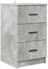 vidaXL Nachttisch Betongrau 38 x 38 x 66 cm Holzwerkstoff 883377 Bild 2
