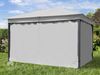 Toolport Gartenpavillon wasserdicht 180g m² Dachplane, Stahlrahmen / Polyester grau, 3x4 m Bild 3