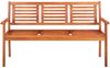 vidaXL Gartenbank 3-Sitzer 150 cm Massivholz Eukalyptus 44399 Bild 2