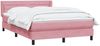 vidaXL Boxspringbett mit Matratze Rosa 140x210 cm Samt 3318200 Bild 3