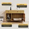 Katzentoilettenschrank B 100 x T 45 x H 66 cm aus MDF mit 2 Schubladen und abnehmbarer Sandfangplatte Bild 5