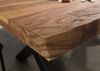 Baumtisch Sheesham 180x90x77 natur sandgestrahlt / X-Beine anthrazit matt FREEFORM 5 Bild 4