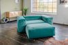 KAWOLA Sofa MIA Modulares Sofa 6-tlg. Velvet grün 72 x 120 x 306 cm Bild 2