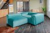 KAWOLA Sofa MIA Modulares Sofa 6-tlg. Velvet grün 72 x 120 x 306 cm Bild 4