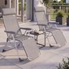 Casaria Alu Gartenstuhl Liegestuhl Hochlehner Verstellbar 2er Set Bild 2