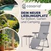 Casaria Alu Gartenstuhl Liegestuhl Hochlehner Verstellbar 2er Set Bild 3