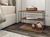 Vente-unique - Beistelltisch mit 1 Regal - Holzfarben & Schwarz - BRILENA Bild 2