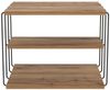 Vente-unique - Beistelltisch mit 1 Regal - Holzfarben & Schwarz - BRILENA Bild 3