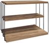 Vente-unique - Beistelltisch mit 1 Regal - Holzfarben & Schwarz - BRILENA Bild 4