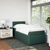 vidaXL Boxspringbett mit Matratze Dunkelgrün 90x190 cm Samt 3289917 Bild 4