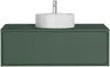 Vente-unique - TEANA Waschbeckenmöbel Holz, Platte Grün - B 47 cm x H 32 cm x L 94 cm Bild 2