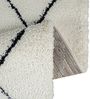 Carpetia Teppich Skandinavisch Wohnzimmerteppich Hochflor Rautenmuster weiß schwarz, rechteckig, Höhe: 30 mm Bild 3