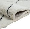 Carpetia Teppich Skandinavisch Wohnzimmerteppich Hochflor Rautenmuster weiß schwarz, rechteckig, Höhe: 30 mm Bild 2