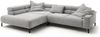 KAWOLA Sofa DELIA Ecksofa XL Cord hellgrau Recamiere links 74 x 219 x 312 cm Bild 3