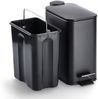 Treteimer, Soft Close - Schwarz - 5 Liter Bild 3