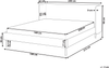 Bett mit Lattenrost ARETTE 180 x 200 cm Samtstoff Helles Beige Bild 2